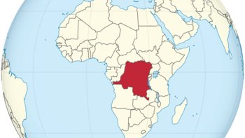 Dem. Rep. Kongo auf der Weltkarte