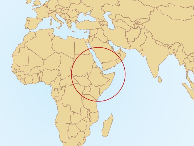 Der Osten Afrikas sowie der Jemen sind akkut betroffen. Der Osten Afrikas sowie der Jemen sind akkut betroffen.