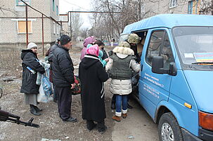 Die Ukrainer sind auf die Transporte angewiesen. Bild Hoffnungsnetz