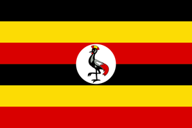 Länderflagge von Uganda