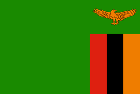 Landesflagge von Sambia