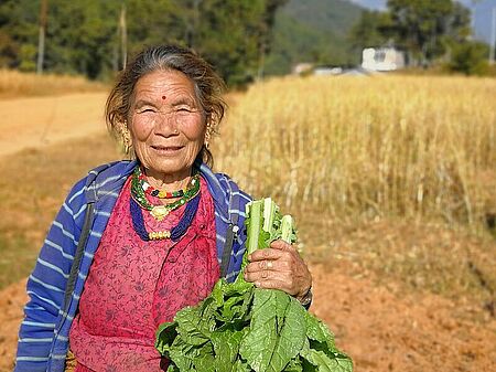 Viele Menschen aus dem betroffenen Gebiet haben wieder zu essen. So sieht effektive und effiziente Entwicklungszusammenarbeit aus. Bild: Thomas Stahl / TearFund Schweiz 