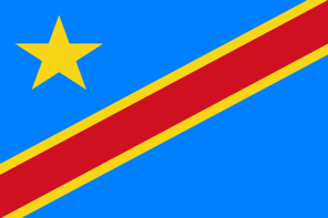 Landesflagge der Dem. Rep. Kongo