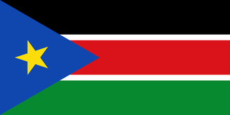 Länderflagge vom Südsudan