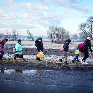 Flüchtende aus der Ukraine. Bild: Jana Cavojská