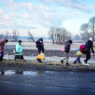 Flüchtende aus der Ukraine. Bild: Jana Cavojská