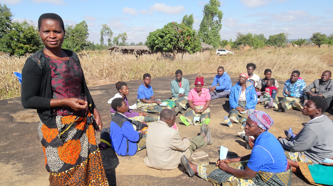 Spar- und Leihgruppe in Malawi. Bild: Christa Bauer