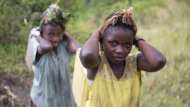 Nur 4 Prozent der Haushalte in Goma haben eine sichere und ausgewogene Ernährung. Die Kinder leiden am meisten an der Mangelernährung.