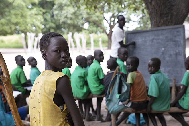 Bildung im Südsudan ist selten. Die gesamte Entwicklung leidet darunter. Bild: Anna Abel / TearFund Schweiz