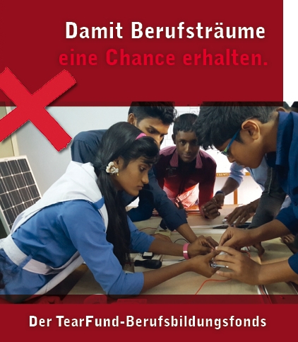 Laden Sie hier den Flyer zum TearFund-Berufsbildungsfonds als PDF